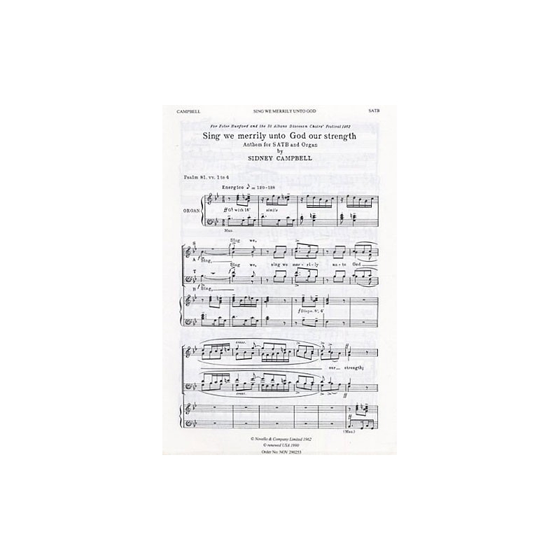 Campbell, Sidney - Sing We Merrily Unto God
