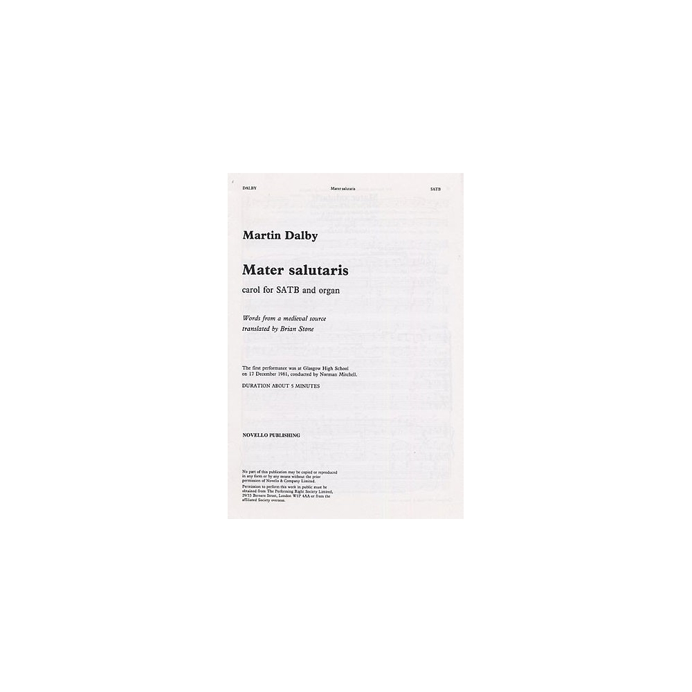 Dalby, Martin - Mater Salutaris