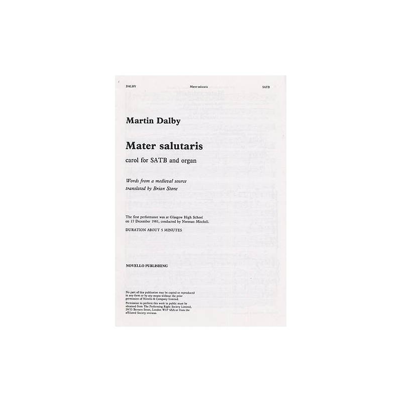 Dalby, Martin - Mater Salutaris