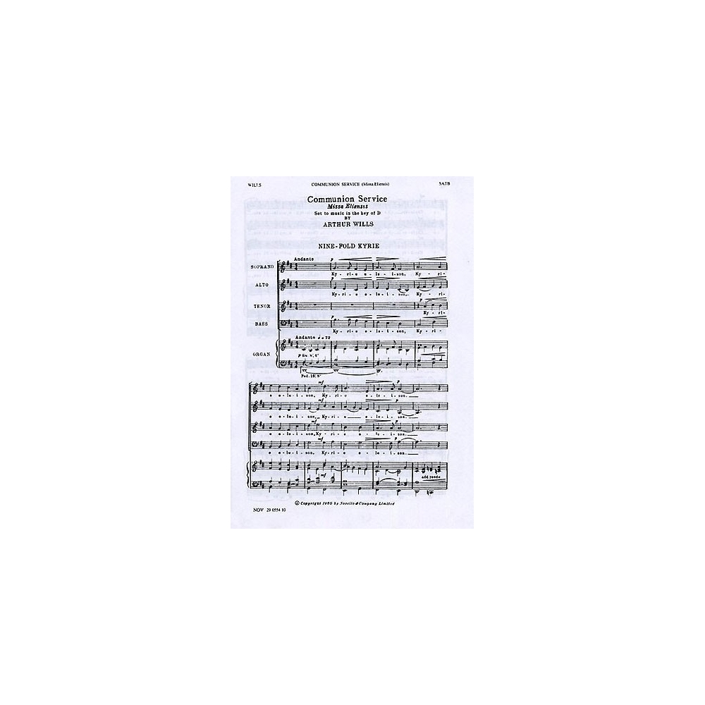 Wills, Arthur - Communion Service (Missa Eliensis)