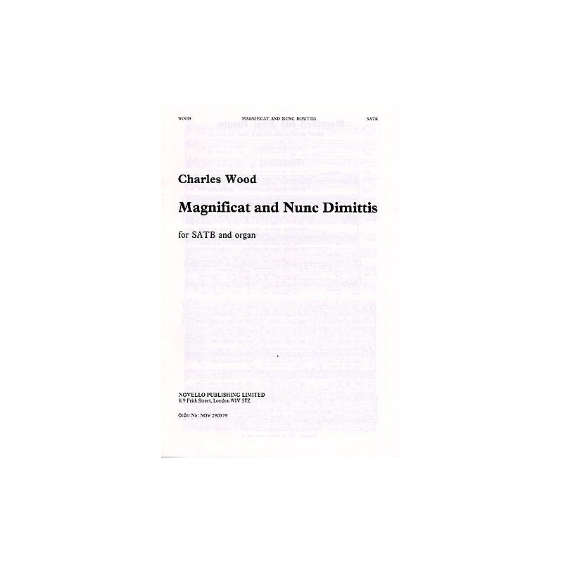 Wood, Charles - Magnificat And Nunc Dimittis In E Flat No. 1