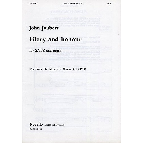 Joubert, John - Glory And Honour