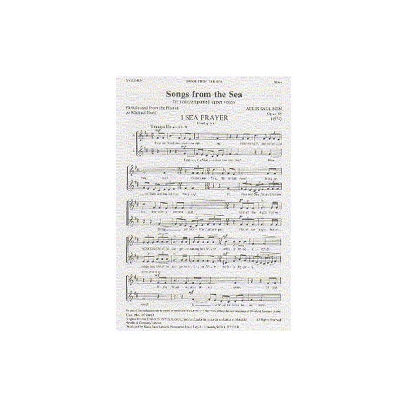 Sallinen, Aulis - Songs From The Sea Op.33