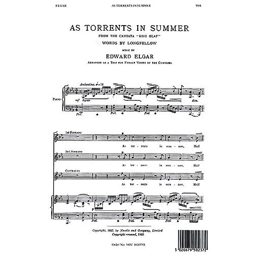 Edward Elgar: As Torrents...