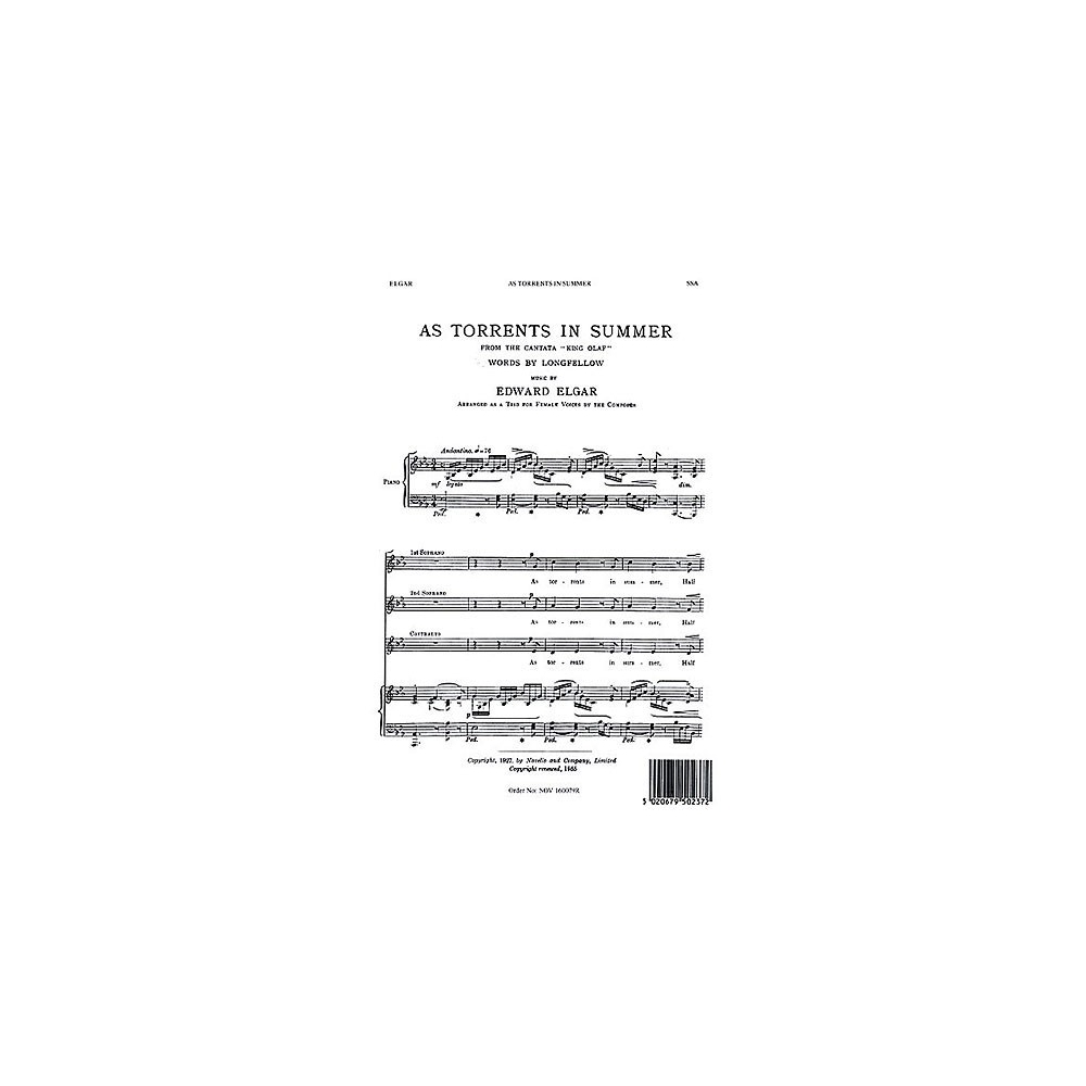 Elgar, Edward - As Torrents In Summer