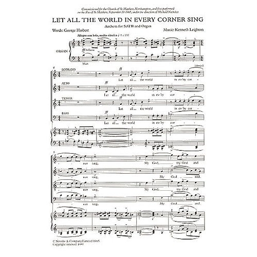Leighton, Kenneth - Let All...