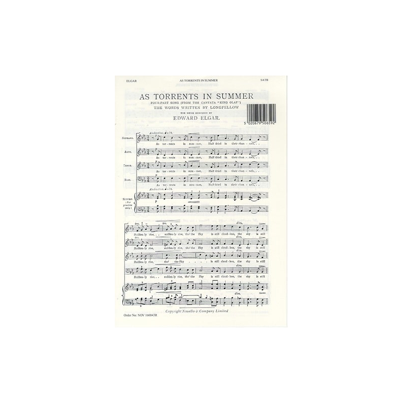 Elgar, Edward - As Torrents In Summer