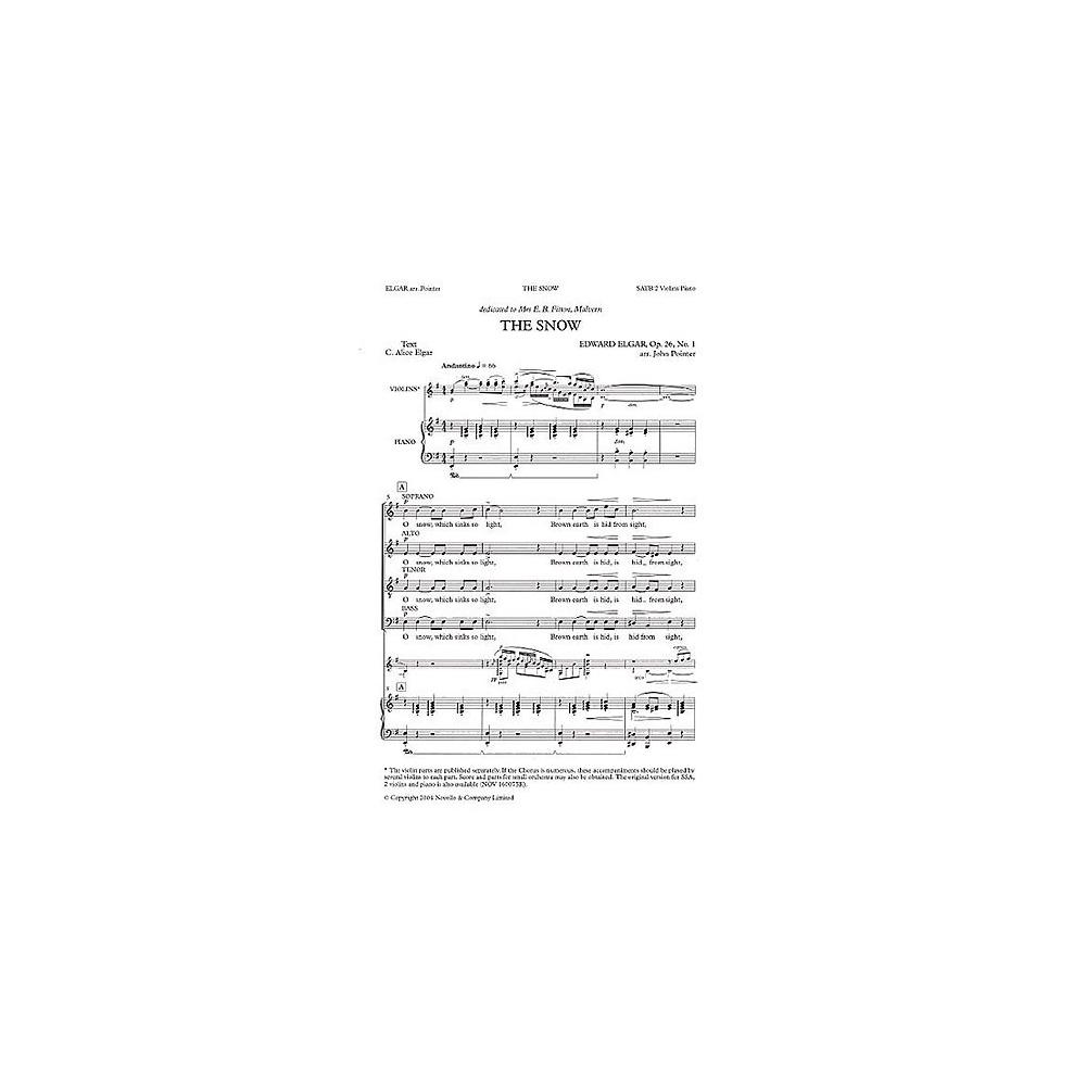 Edward Elgar: The Snow (SATB)