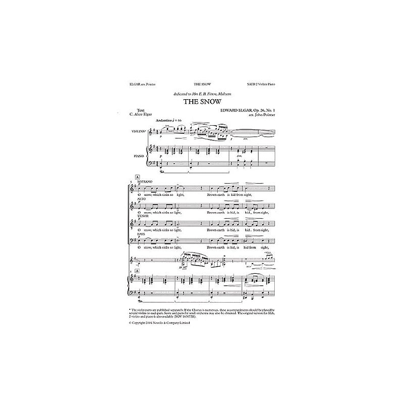 Edward Elgar: The Snow (SATB)