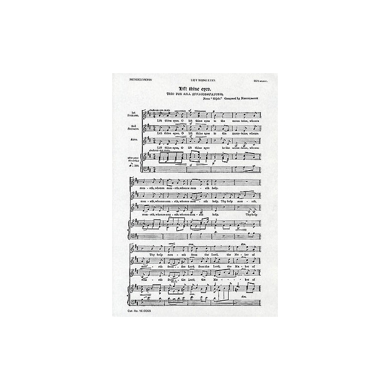 Bartholdy, Felix Mendelssohn - Lift Thine Eyes
