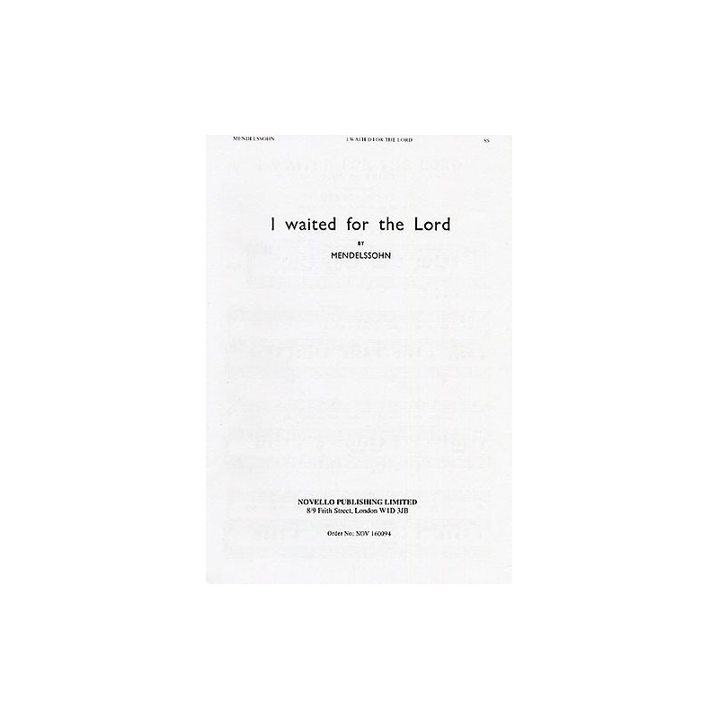Bartholdy, Felix Mendelssohn - I Waited For The Lord (The Hymn Of Praise) 2 Part