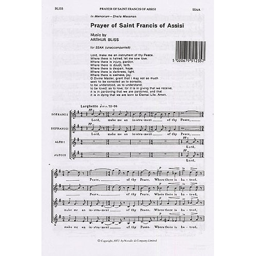 Bliss, Arthur - Prayer Of...
