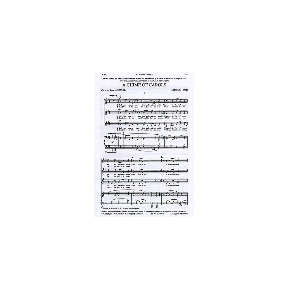 Hurd, Michael - A Chime Of Carols