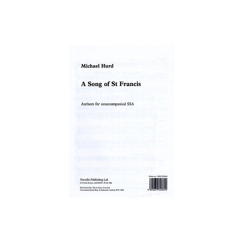 Hurd, Michael - A Song Of Saint Francis