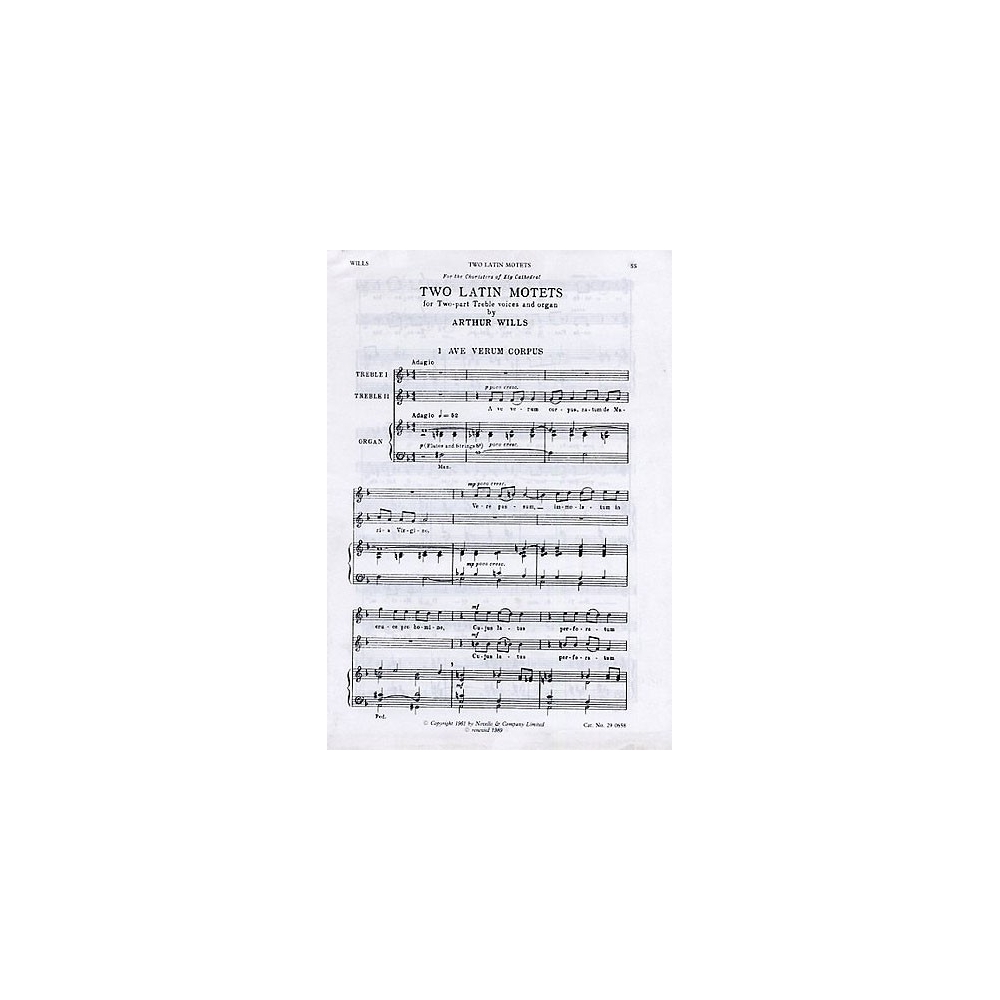 Wills, Arthur - Two Latin Motets