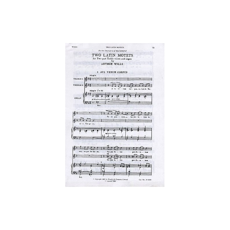 Wills, Arthur - Two Latin Motets