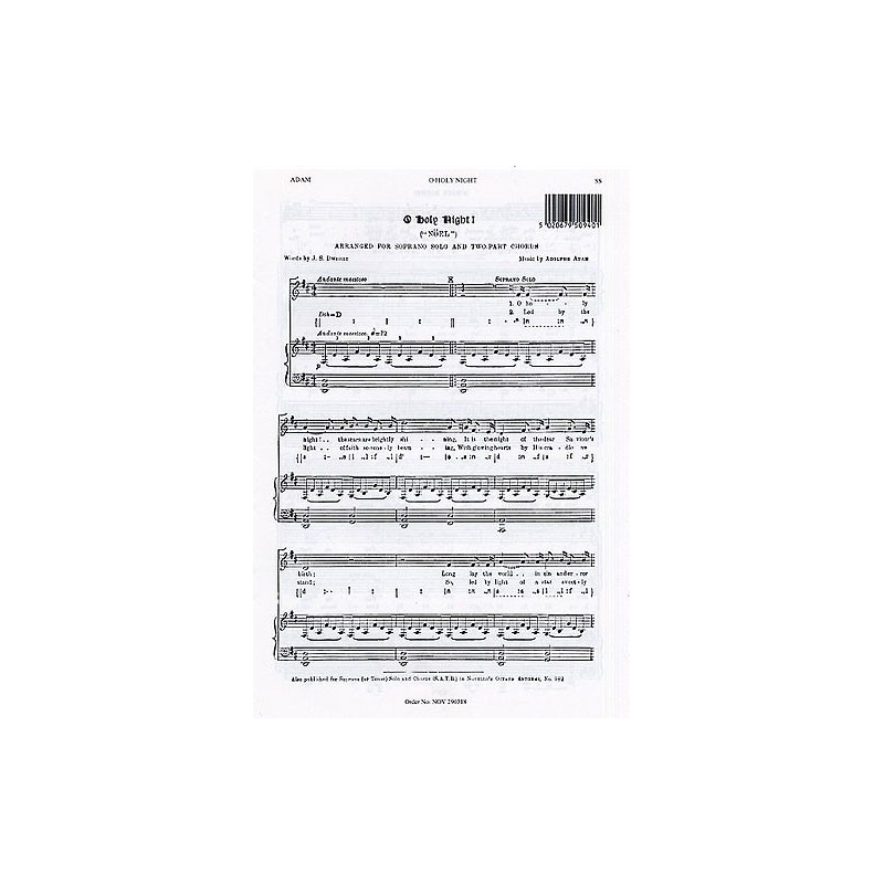 Adam, Adolphe Charles - O Holy Night (Soprano Solo)