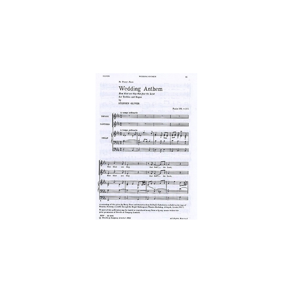 Oliver, Stephen - Wedding Anthem