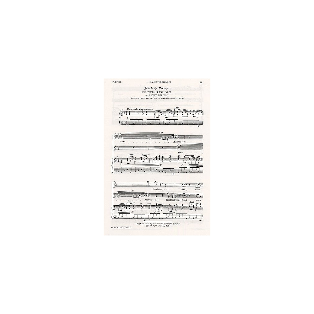 Purcell, Henry - Sound the Trumpet
