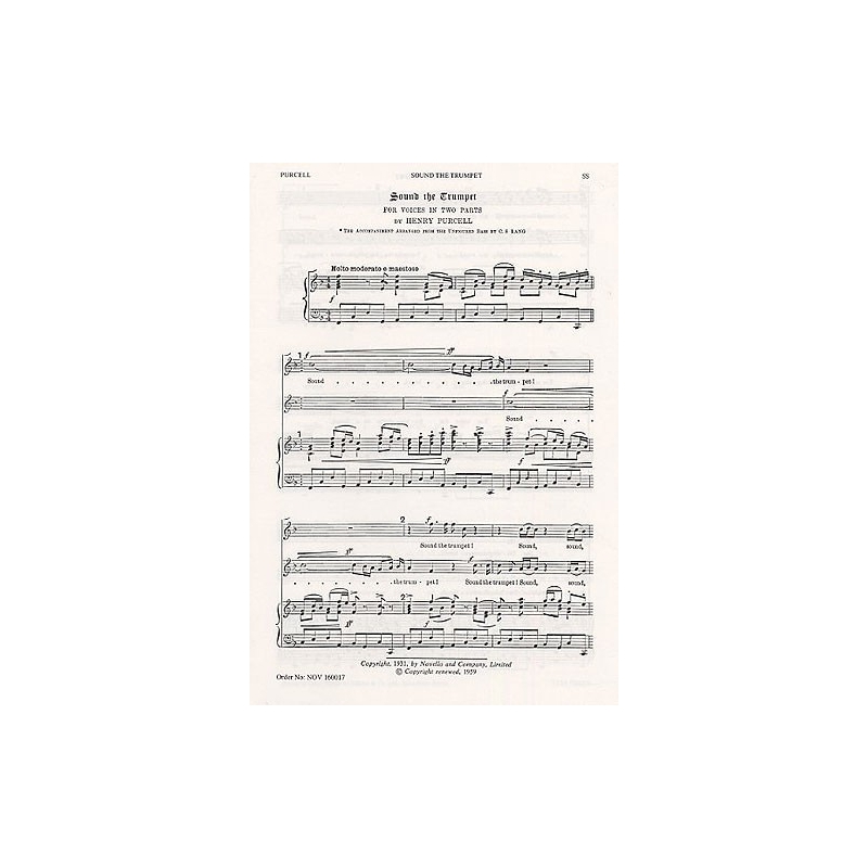 Purcell, Henry - Sound the Trumpet