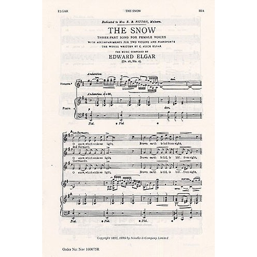 Elgar, Edward -  The Snow (SSA)