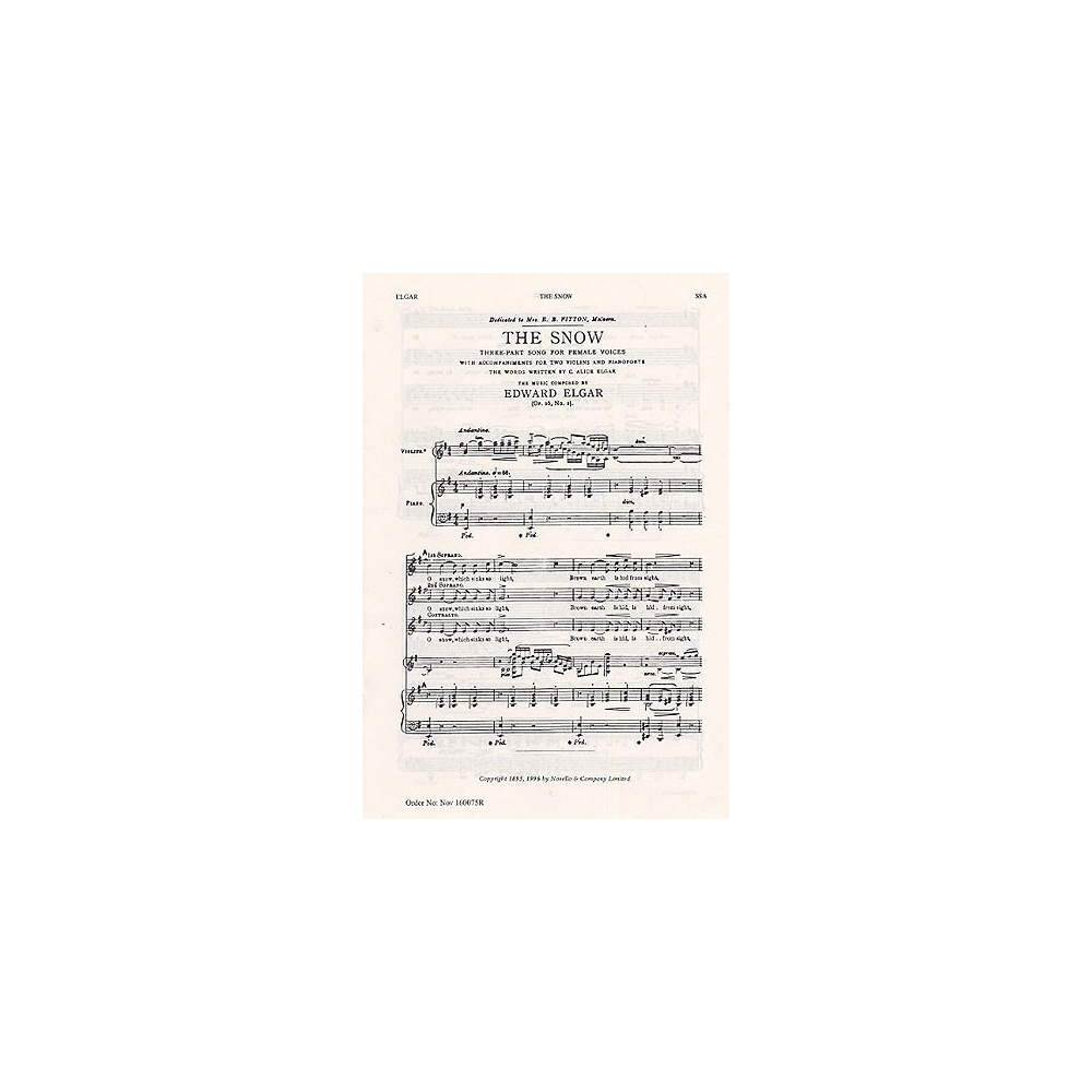 Elgar, Edward - The Snow Op.26 No.1