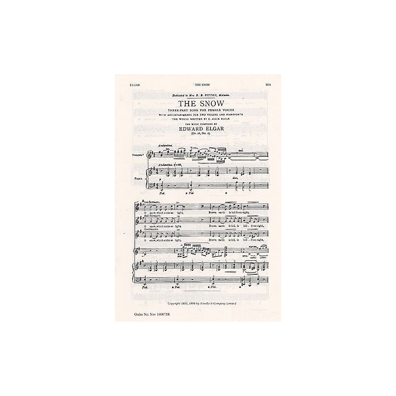 Elgar, Edward - The Snow Op.26 No.1
