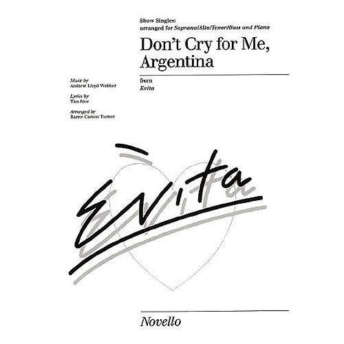 Dont Cry For Me Argentina Show Singles