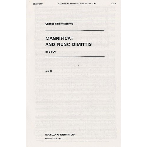 Stanford, C.v - Magnificat And Nunc Dimittis In B Flat