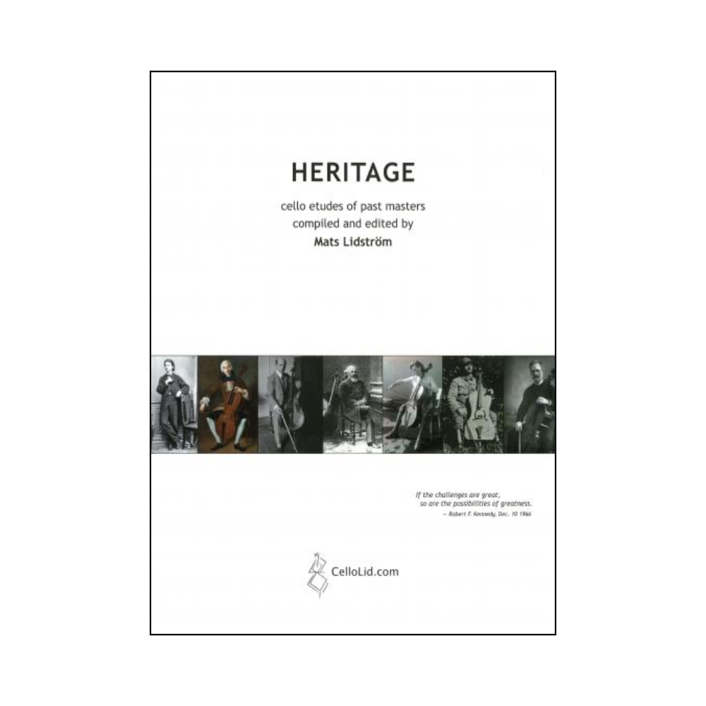 Cello Etudes of past masters ed. Lidström