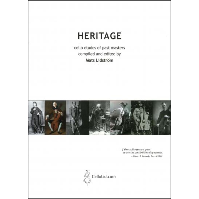 Cello Etudes of past masters ed. Lidström