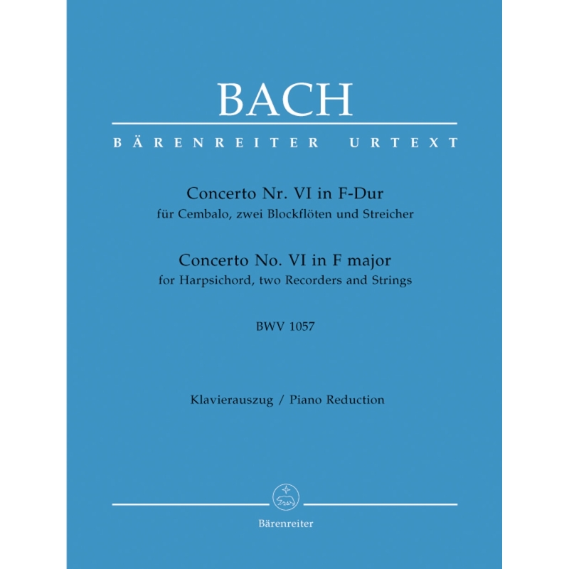 Johann Sebastian Bach - Concerto For Harpsichord No.6 In F Major