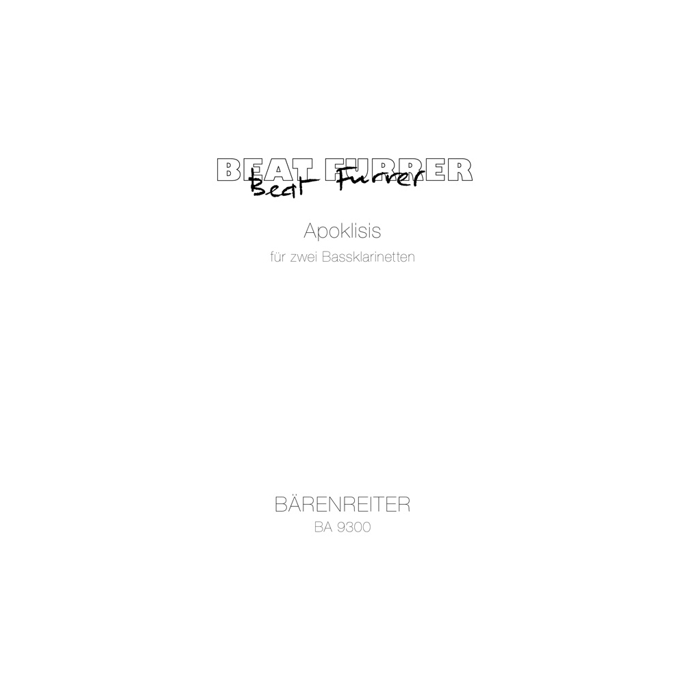 Beat Furrer - Apoklisis