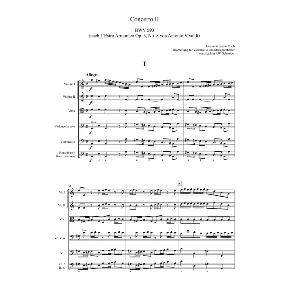 Johann Sebastian Bach - Concerto in A minor