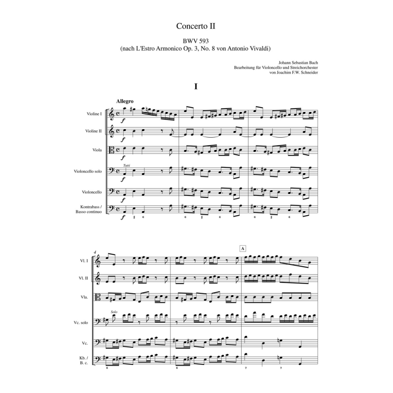 Johann Sebastian Bach - Concerto in A minor