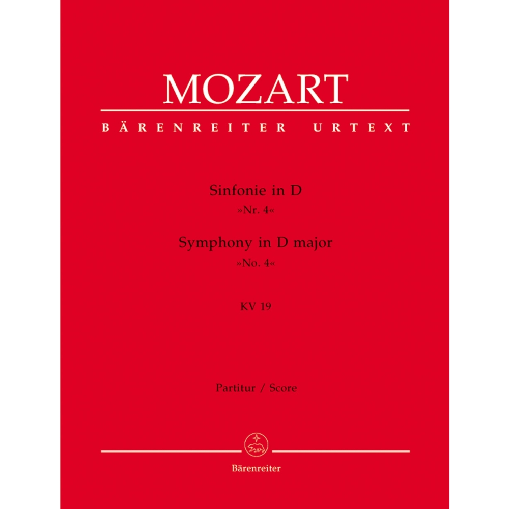 Wolfgang Amadeus Mozart - Symphony No. 4 D major KV 19