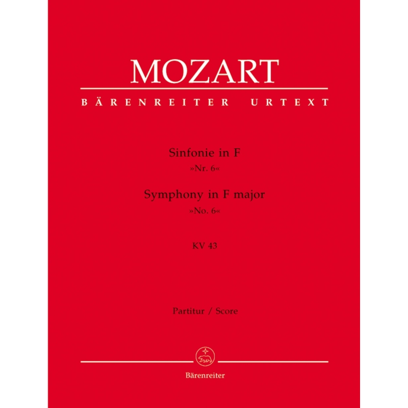 Wolfgang Amadeus Mozart - Symphony In F Major 'No. 6' KV 43
