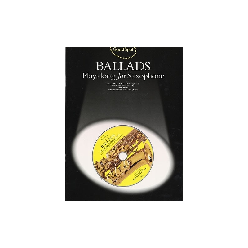 Guest Spot: Ballads Playalong For Saxophone