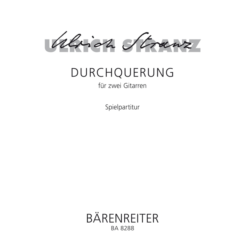 Ulrich Stranz - Durchquerung