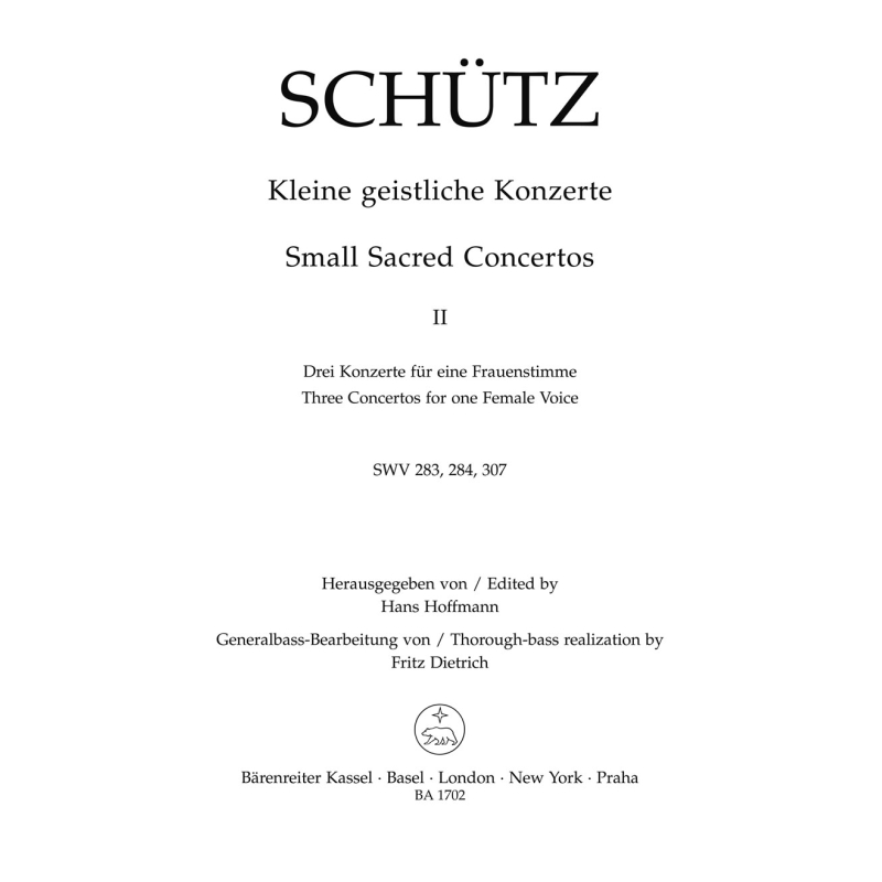 Heinrich Schütz - Small Sacred Concertos, Volume 2