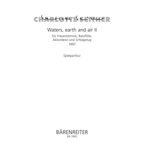 Charlotte Seither - Waters,...
