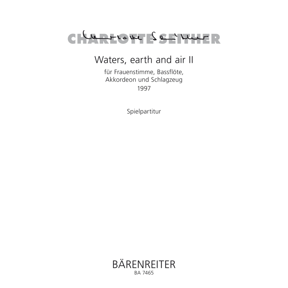 Charlotte Seither - Waters, earth and air II