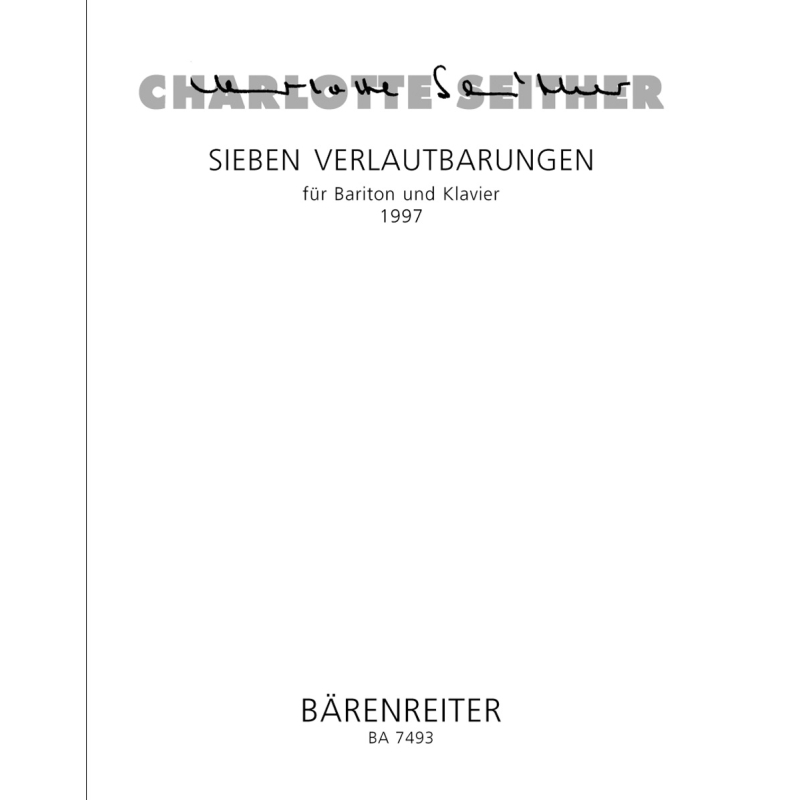 Charlotte Seither - Sieben Verlautbarungen