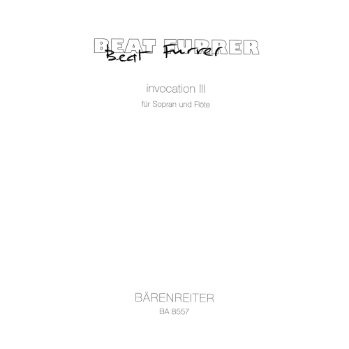 Beat Furrer - invocation III