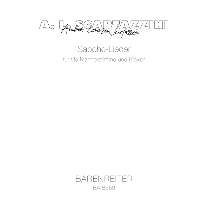 Andrea Lorenzo Scartazzini - Sappho Lieder