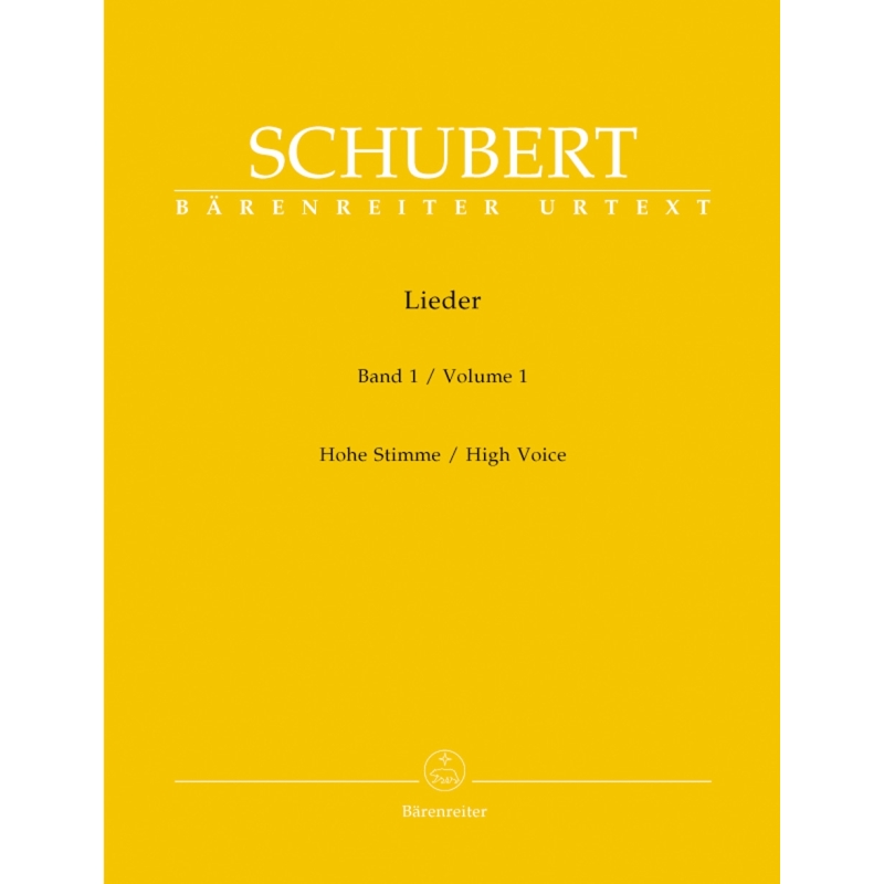 Franz Schubert - Lieder Volume 1 High Voice & Piano
