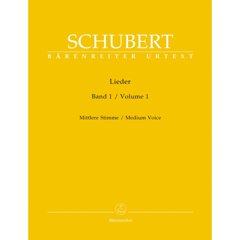 Franz Schubert - Lieder Volume 1 Medium Voice & Piano