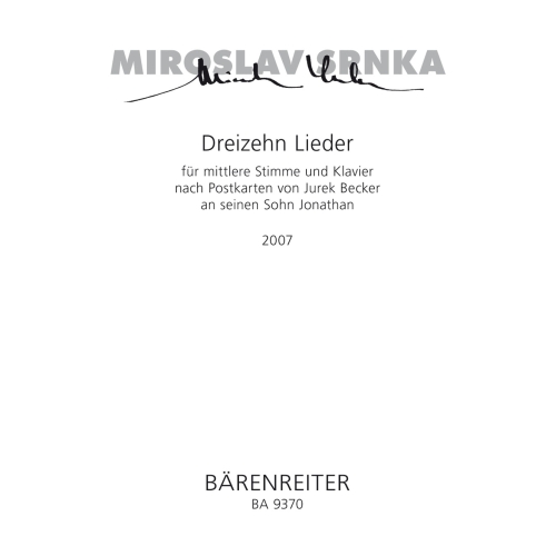 Miroslav Srnka - Dreizehn...