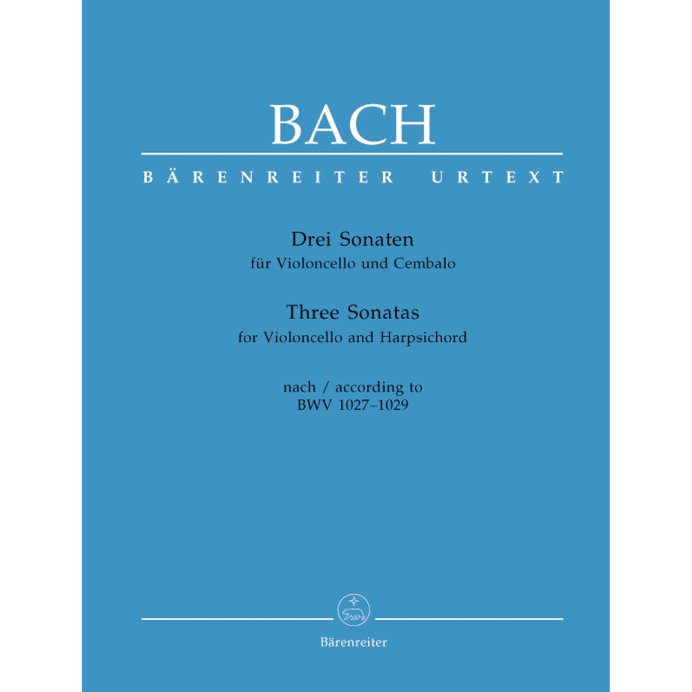 Johann Sebastian Bach - Three Sonatas For Violoncello And Harpsichord