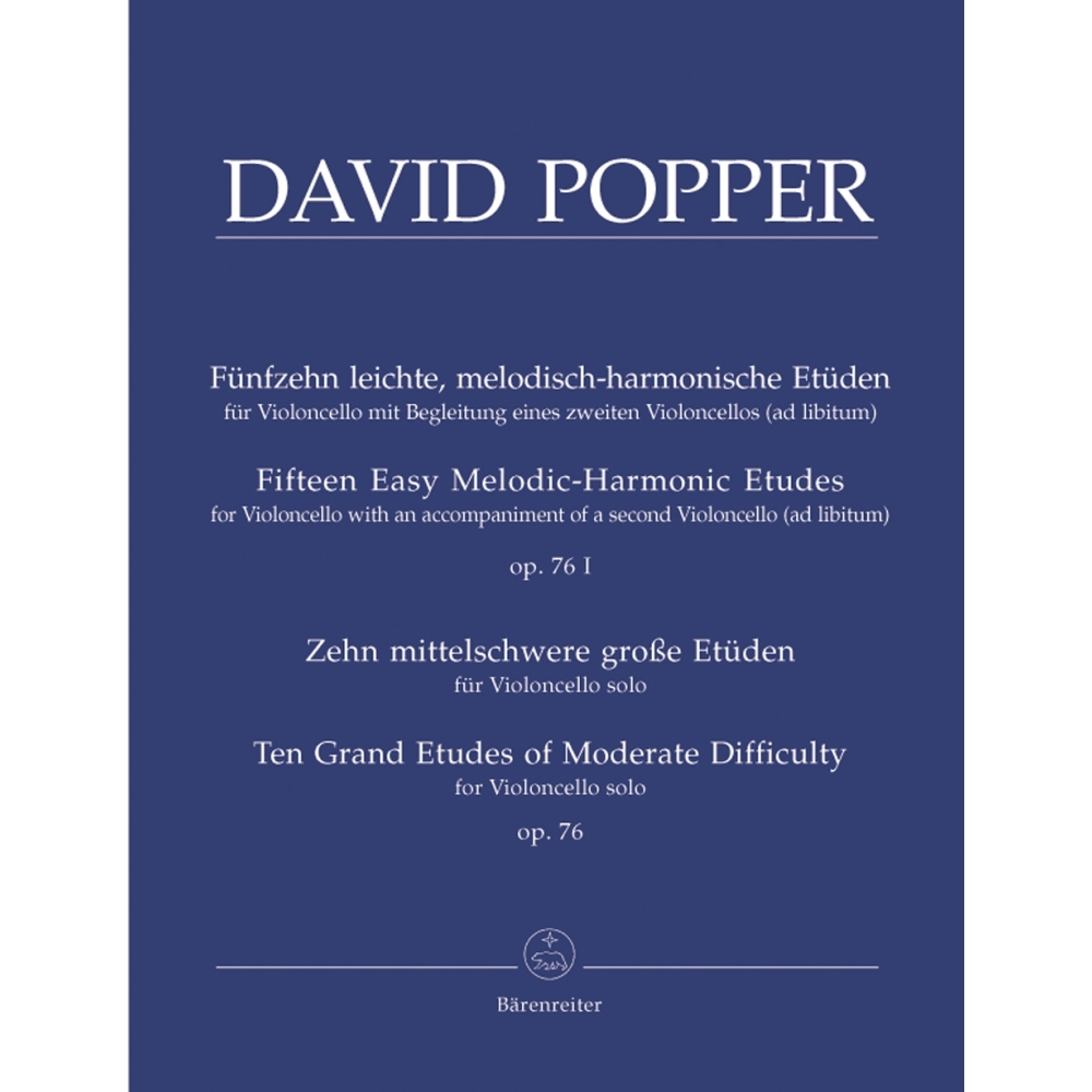 David Popper - 15 Easy Melodic-Harmonic Etudes Op. 76 I